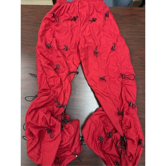 MNML Red Mens Bungee Cord Parachute Pants Size X-Small - Picture 5 of 12